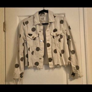 ZARA polka dot denim jacket